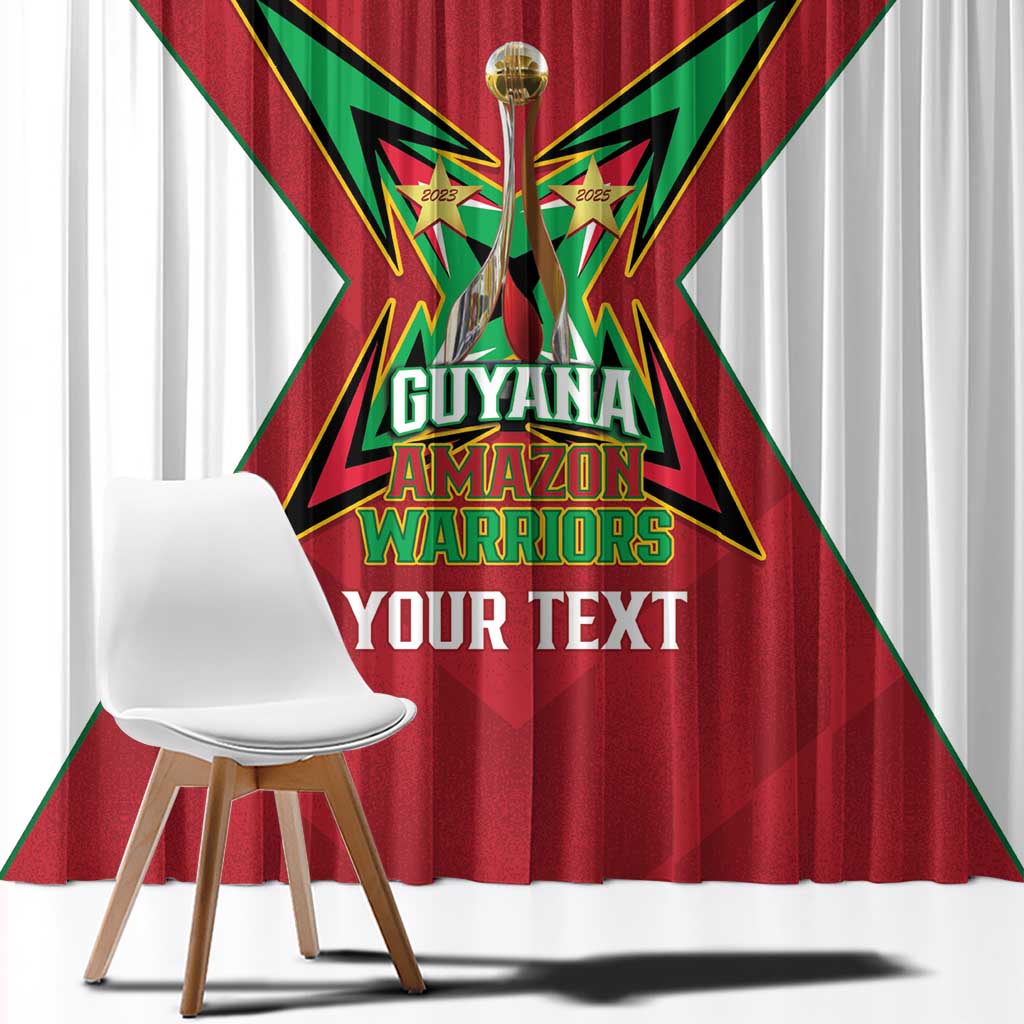 Amazon Warriors Guyana Cricket Custom Window Curtain 2025 2nd Champions Proud - Wonder Print Shop