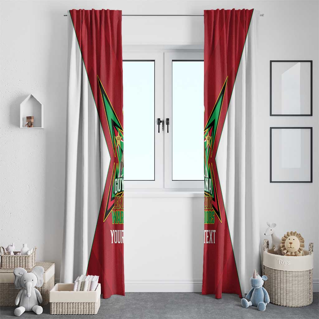 Amazon Warriors Guyana Cricket Custom Window Curtain 2025 2nd Champions Proud - Wonder Print Shop
