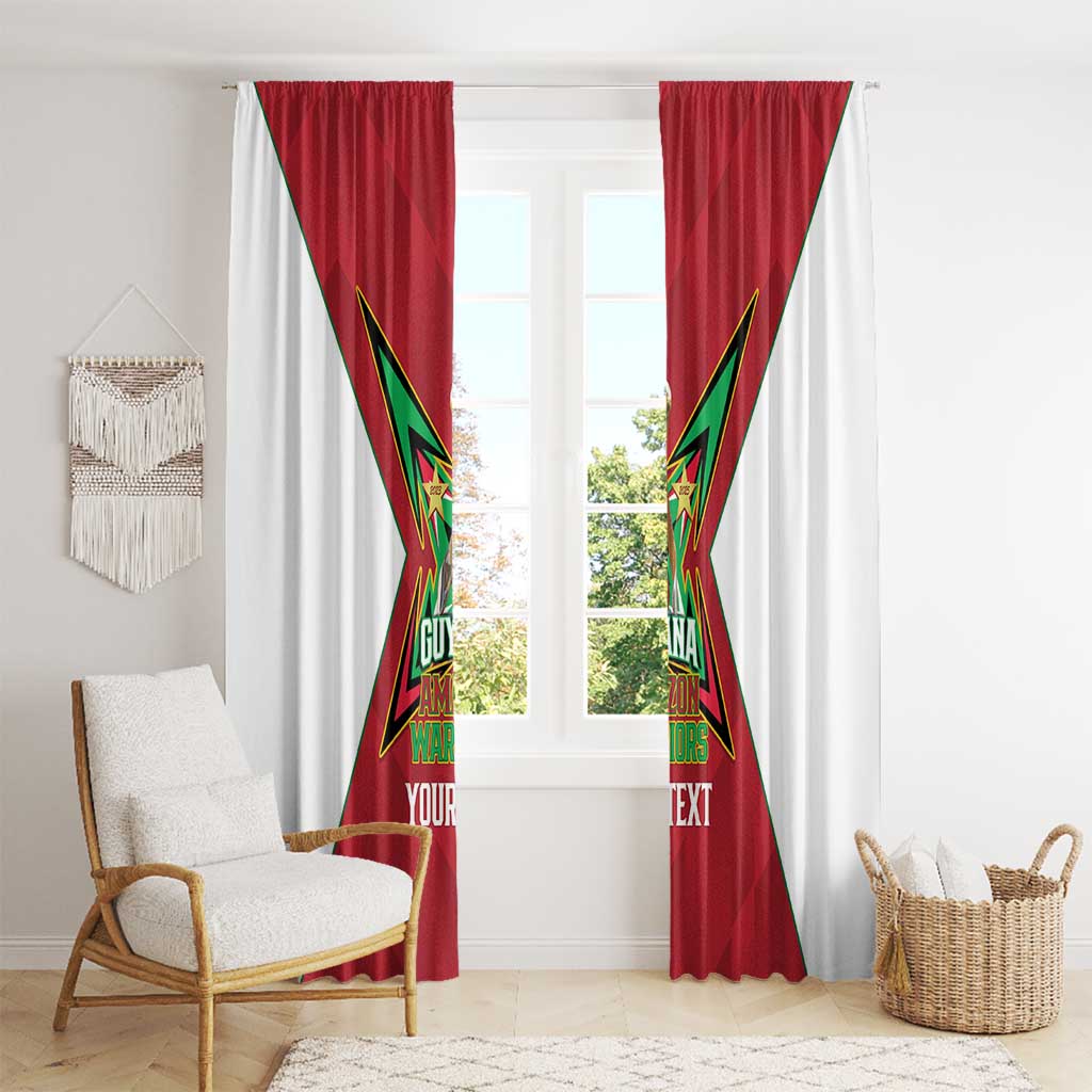 Amazon Warriors Guyana Cricket Custom Window Curtain 2025 2nd Champions Proud - Wonder Print Shop