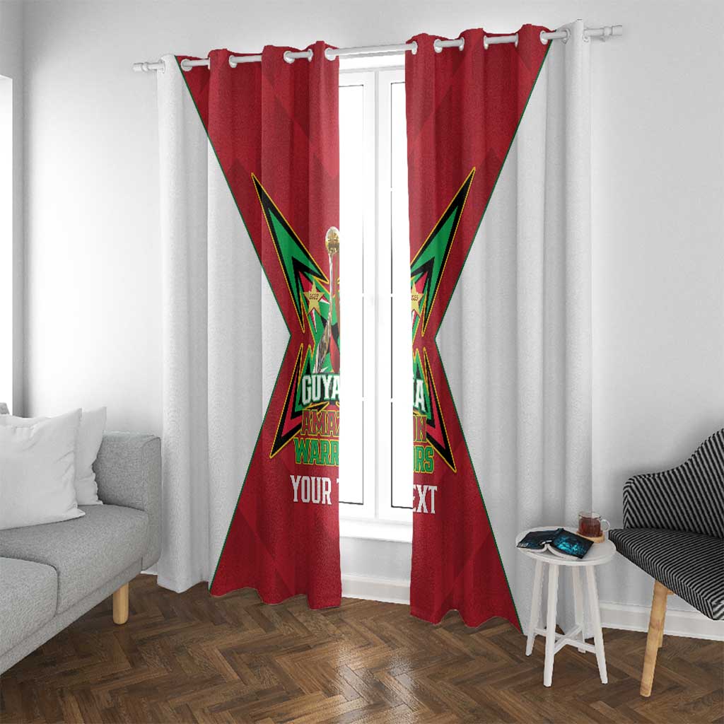 Amazon Warriors Guyana Cricket Custom Window Curtain 2025 2nd Champions Proud - Wonder Print Shop