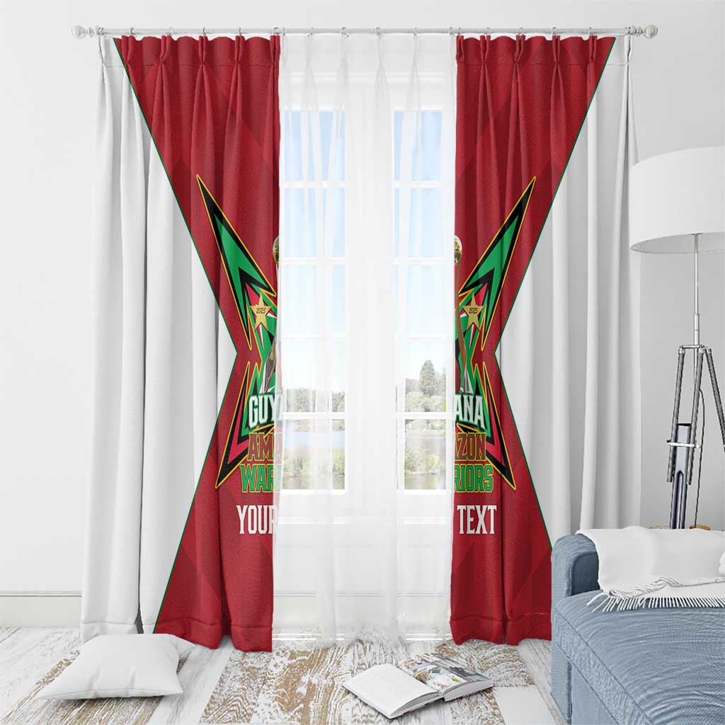 Amazon Warriors Guyana Cricket Custom Window Curtain 2025 2nd Champions Proud - Wonder Print Shop