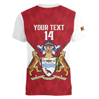 Amazon Warriors Guyana Cricket Custom Women V-Neck T-Shirt 2025 2nd Champions Proud - Wonder Print Shop