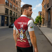 Amazon Warriors Guyana Cricket Custom Zipper Polo Shirt 2025 2nd Champions Proud - Wonder Print Shop