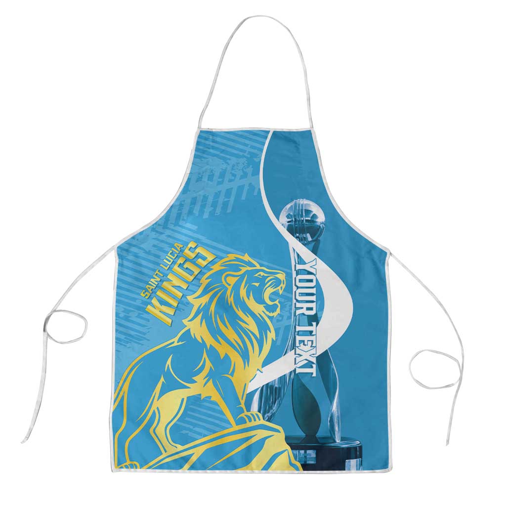 Saint Lucia Kings Cricket Custom Apron 2025 2nd Champions Back To Back - Wonder Print Shop