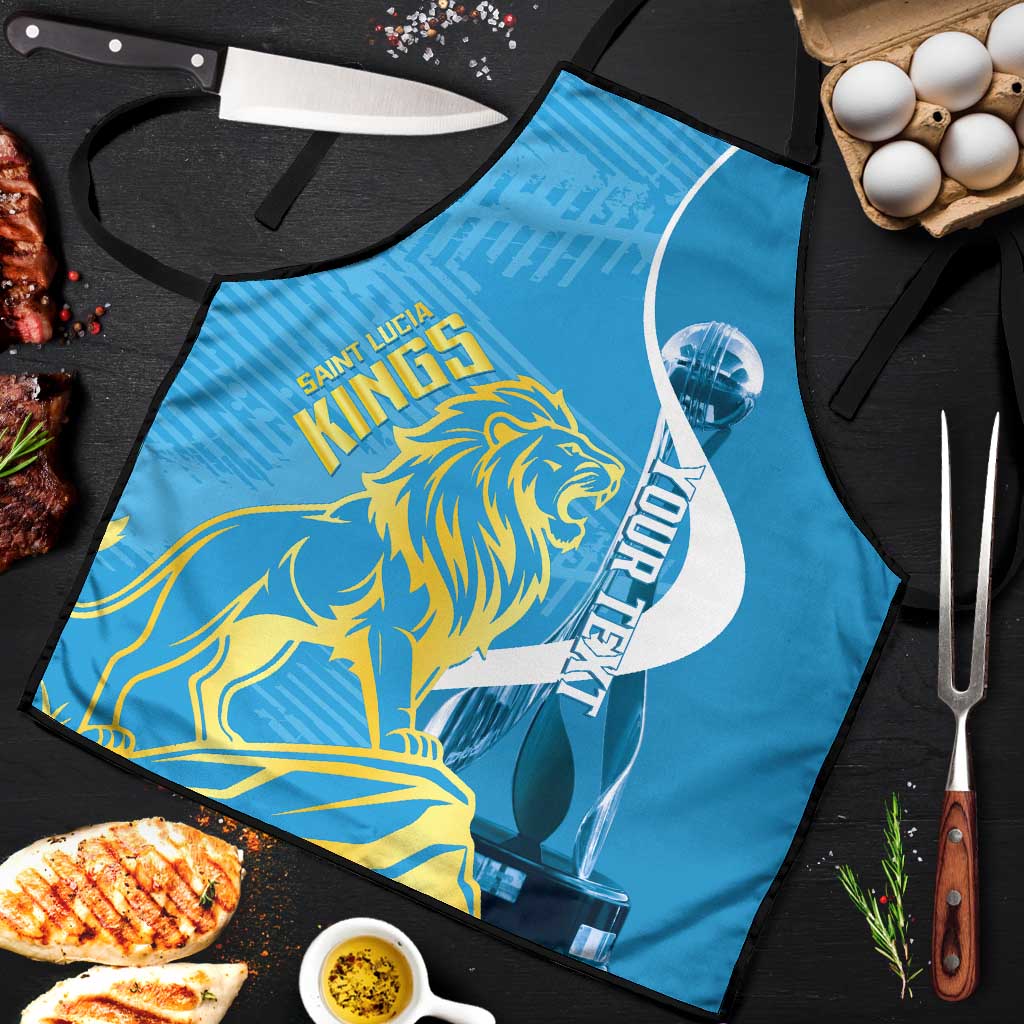 Saint Lucia Kings Cricket Custom Apron 2025 2nd Champions Back To Back - Wonder Print Shop