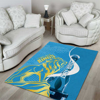 Saint Lucia Kings Cricket Custom Area Rug 2025 2nd Champions Back To Back - Wonder Print Shop