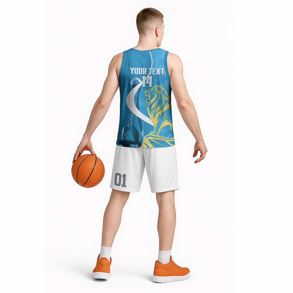 Saint Lucia Kings Cricket Custom Basketball Jersey 2025 2nd Champions Back To Back - Wonder Print Shop
