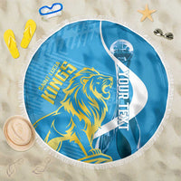 Saint Lucia Kings Cricket Custom Beach Blanket 2025 2nd Champions Back To Back - Wonder Print Shop