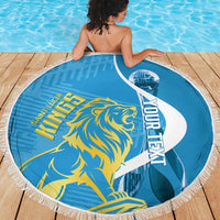 Saint Lucia Kings Cricket Custom Beach Blanket 2025 2nd Champions Back To Back - Wonder Print Shop
