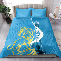 Saint Lucia Kings Cricket Custom Bedding Set 2025 2nd Champions Back To Back - Wonder Print Shop