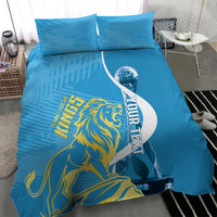 Saint Lucia Kings Cricket Custom Bedding Set 2025 2nd Champions Back To Back - Wonder Print Shop