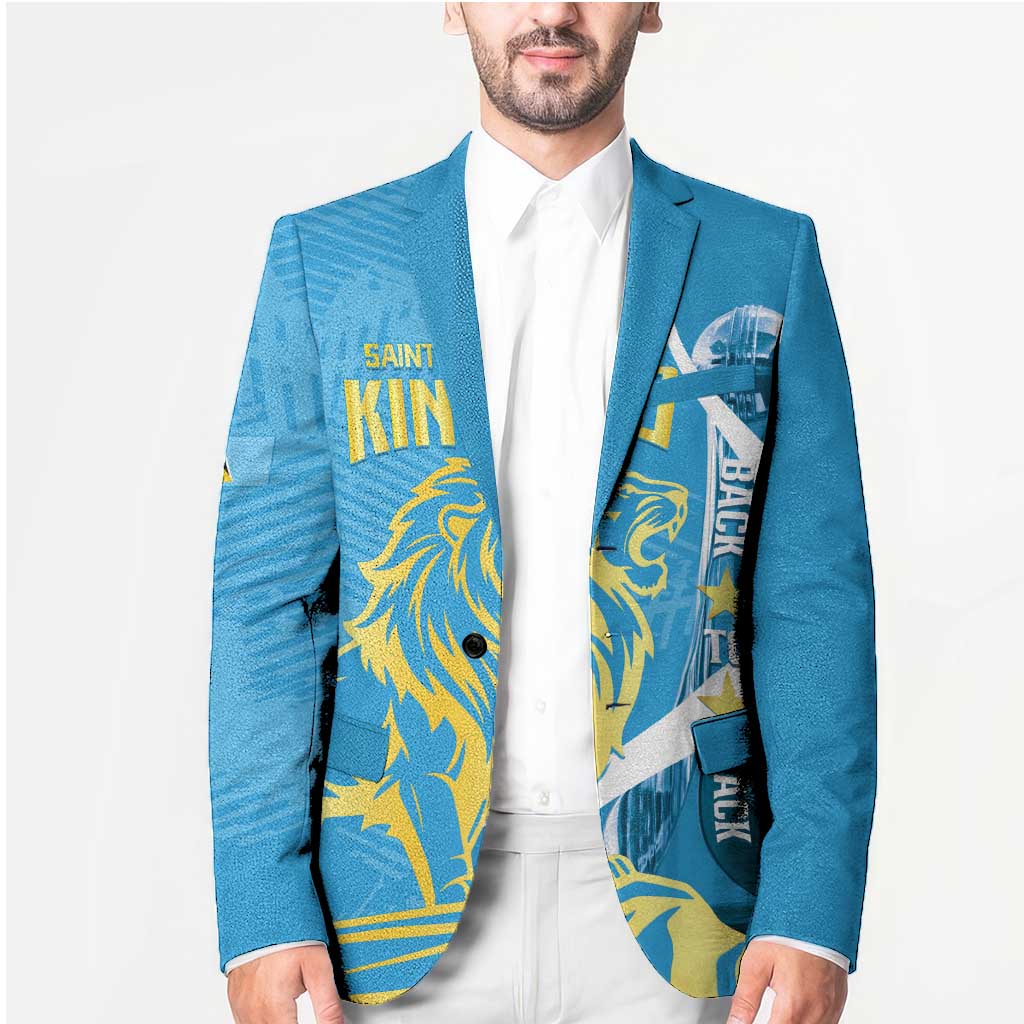 Saint Lucia Kings Cricket Custom Blazer 2025 2nd Champions Back To Back - Wonder Print Shop