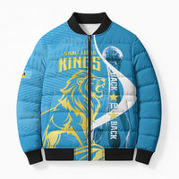 Saint Lucia Kings Cricket Custom Bomber Puffer Jacket 2025 2nd Champions Back To Back - Wonder Print Shop