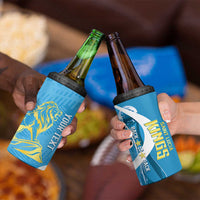 Saint Lucia Kings Cricket Custom 4 in 1 Can Cooler Tumbler 2025 2nd Champions Back To Back - Wonder Print Shop