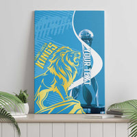 Saint Lucia Kings Cricket Custom Canvas Wall Art 2025 2nd Champions Back To Back - Wonder Print Shop