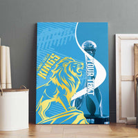 Saint Lucia Kings Cricket Custom Canvas Wall Art 2025 2nd Champions Back To Back - Wonder Print Shop