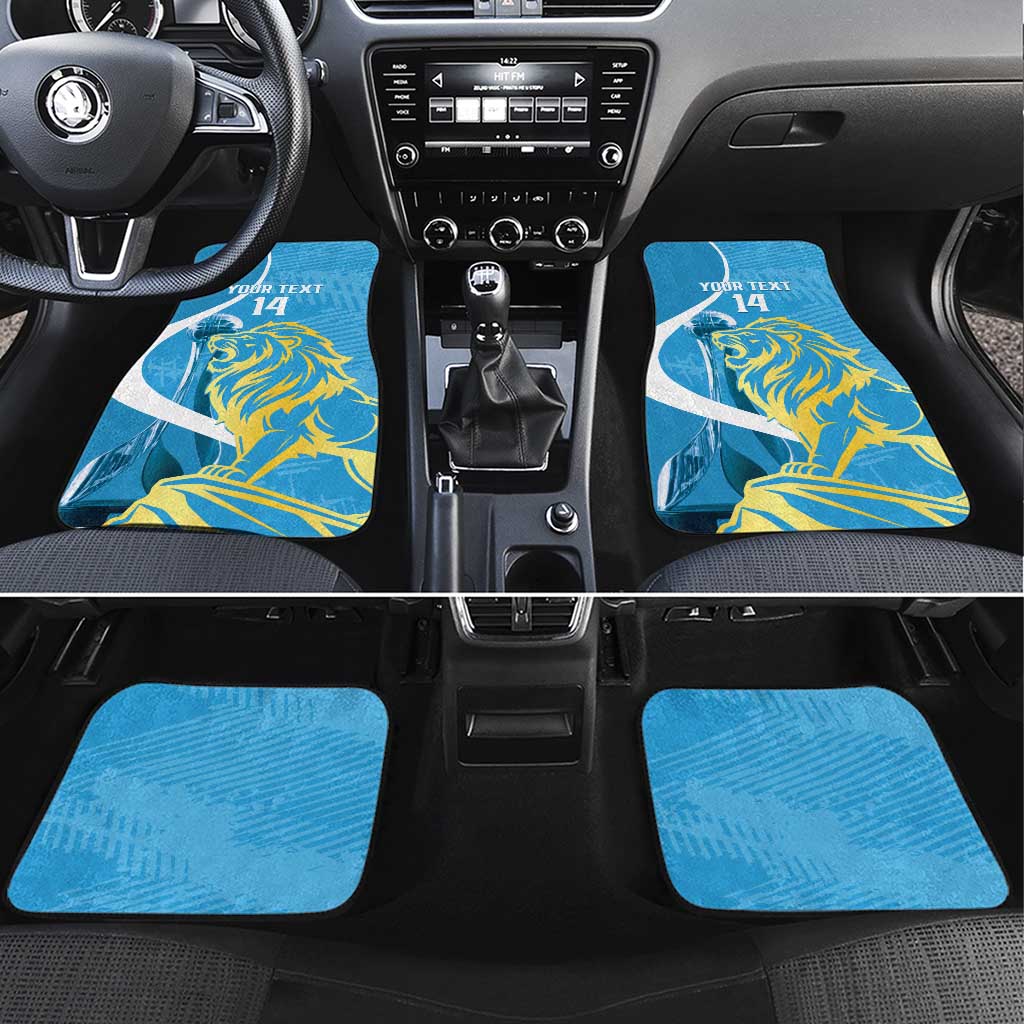 Saint Lucia Kings Cricket Custom Car Mats 2025 2nd Champions Back To Back - Wonder Print Shop