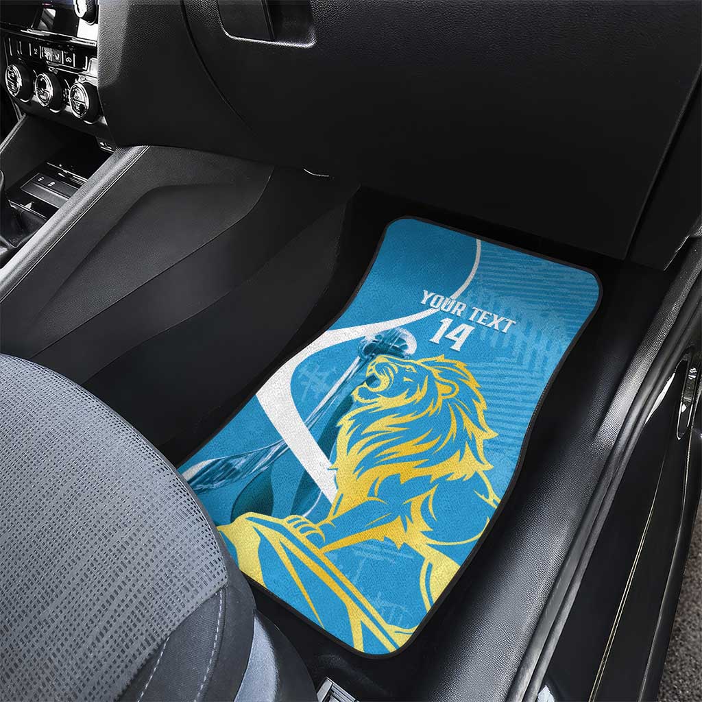 Saint Lucia Kings Cricket Custom Car Mats 2025 2nd Champions Back To Back - Wonder Print Shop