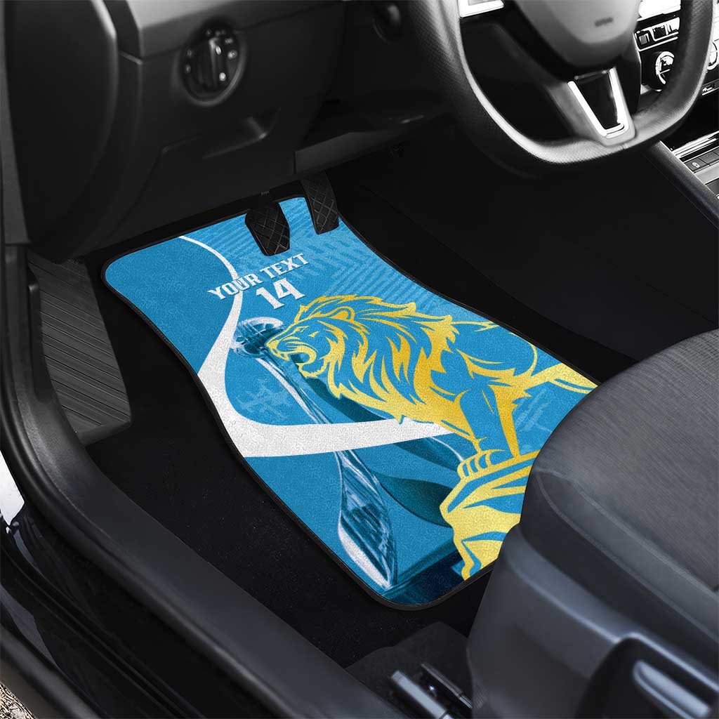 Saint Lucia Kings Cricket Custom Car Mats 2025 2nd Champions Back To Back - Wonder Print Shop