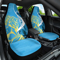 Saint Lucia Kings Cricket Custom Car Seat Cover 2025 2nd Champions Back To Back - Wonder Print Shop