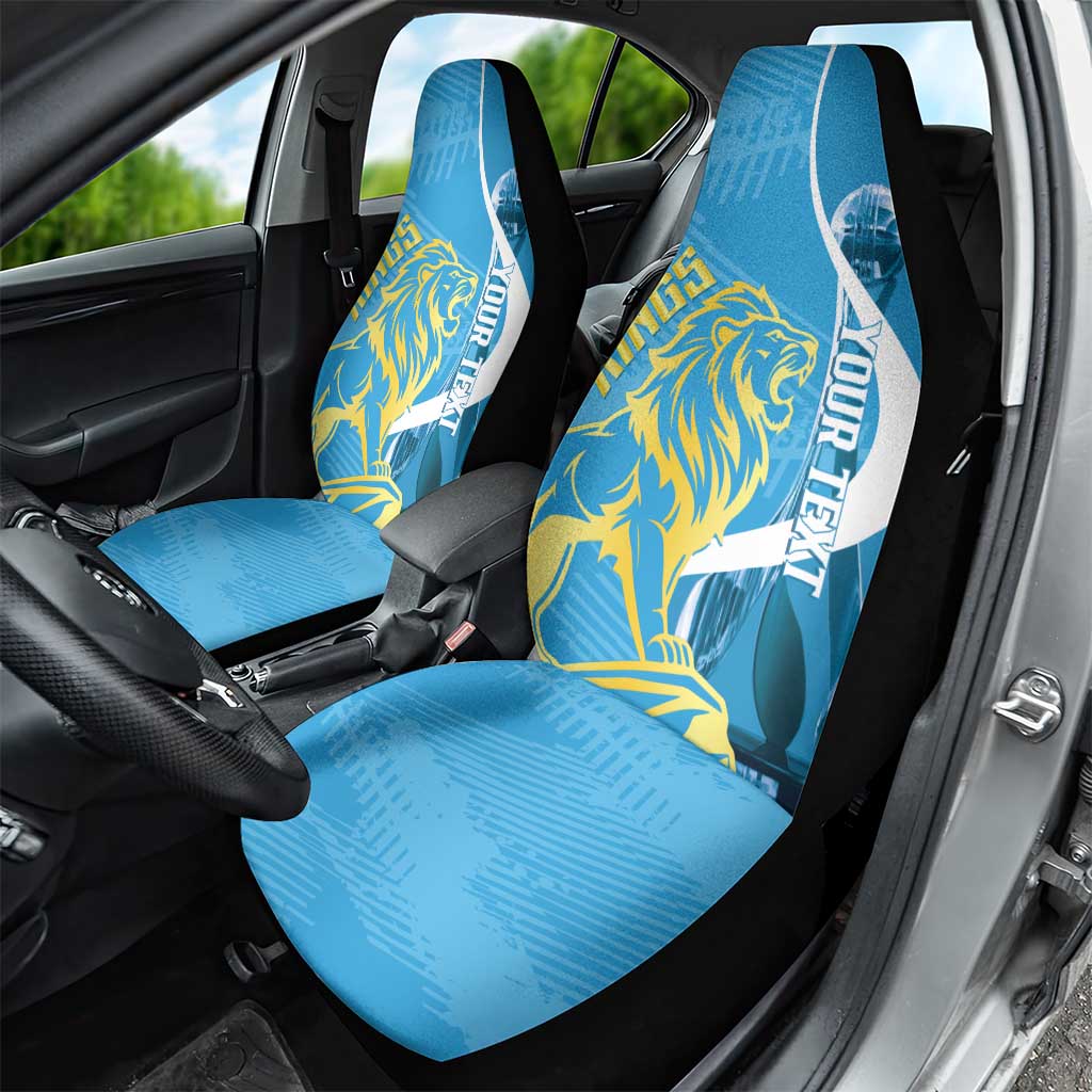 Saint Lucia Kings Cricket Custom Car Seat Cover 2025 2nd Champions Back To Back - Wonder Print Shop