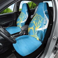 Saint Lucia Kings Cricket Custom Car Seat Cover 2025 2nd Champions Back To Back - Wonder Print Shop