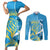 Saint Lucia Kings Cricket Custom Couples Matching Short Sleeve Bodycon Dress and Long Sleeve Button Shirt 2025 2nd Champions Back To Back - Wonder Print Shop