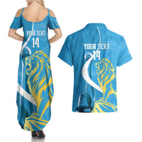 Saint Lucia Kings Cricket Custom Couples Matching Summer Maxi Dress and Hawaiian Shirt 2025 2nd Champions Back To Back - Wonder Print Shop