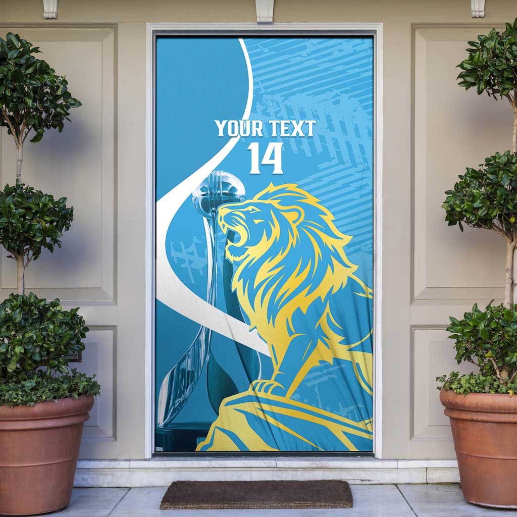 Saint Lucia Kings Cricket Custom Door Cover 2025 2nd Champions Back To Back - Wonder Print Shop