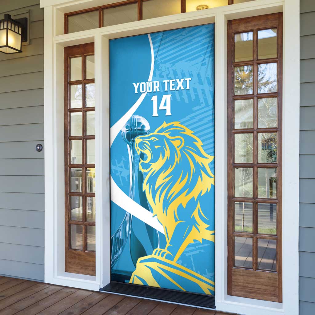 Saint Lucia Kings Cricket Custom Door Cover 2025 2nd Champions Back To Back - Wonder Print Shop