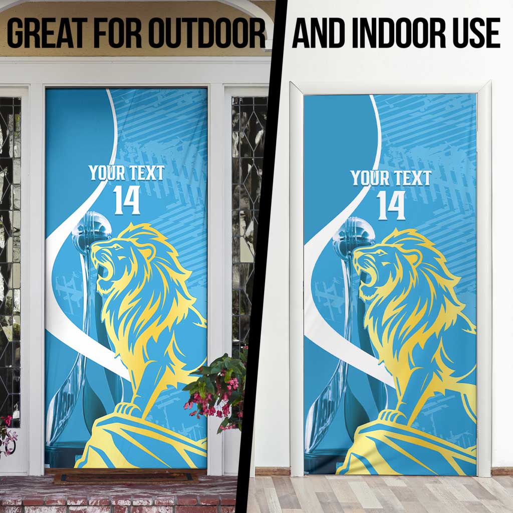 Saint Lucia Kings Cricket Custom Door Cover 2025 2nd Champions Back To Back - Wonder Print Shop