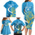Saint Lucia Kings Cricket Custom Family Matching Long Sleeve Bodycon Dress and Hawaiian Shirt 2025 2nd Champions Back To Back - Wonder Print Shop