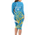Saint Lucia Kings Cricket Custom Family Matching Long Sleeve Bodycon Dress and Hawaiian Shirt 2025 2nd Champions Back To Back - Wonder Print Shop