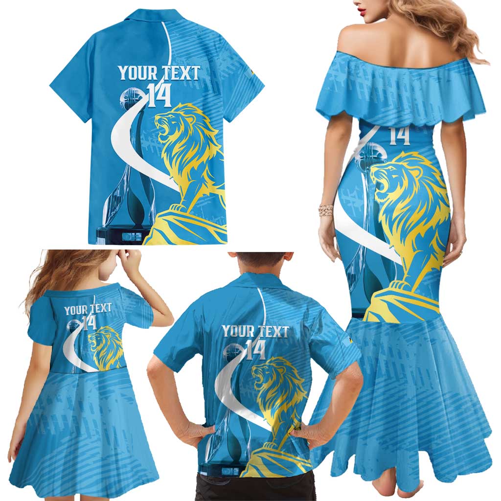 Saint Lucia Kings Cricket Custom Family Matching Mermaid Dress and Hawaiian Shirt 2025 2nd Champions Back To Back - Wonder Print Shop