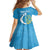 Saint Lucia Kings Cricket Custom Family Matching Off The Shoulder Long Sleeve Dress and Hawaiian Shirt 2025 2nd Champions Back To Back - Wonder Print Shop