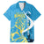 Saint Lucia Kings Cricket Custom Family Matching Off The Shoulder Long Sleeve Dress and Hawaiian Shirt 2025 2nd Champions Back To Back - Wonder Print Shop