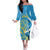 Saint Lucia Kings Cricket Custom Family Matching Off The Shoulder Long Sleeve Dress and Hawaiian Shirt 2025 2nd Champions Back To Back - Wonder Print Shop