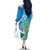 Saint Lucia Kings Cricket Custom Family Matching Off The Shoulder Long Sleeve Dress and Hawaiian Shirt 2025 2nd Champions Back To Back - Wonder Print Shop