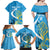 Saint Lucia Kings Cricket Custom Family Matching Off Shoulder Maxi Dress and Hawaiian Shirt 2025 2nd Champions Back To Back - Wonder Print Shop