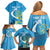 Saint Lucia Kings Cricket Custom Family Matching Off Shoulder Short Dress and Hawaiian Shirt 2025 2nd Champions Back To Back - Wonder Print Shop