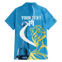 Saint Lucia Kings Cricket Custom Family Matching Off Shoulder Short Dress and Hawaiian Shirt 2025 2nd Champions Back To Back - Wonder Print Shop