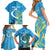Saint Lucia Kings Cricket Custom Family Matching Short Sleeve Bodycon Dress and Hawaiian Shirt 2025 2nd Champions Back To Back - Wonder Print Shop