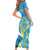 Saint Lucia Kings Cricket Custom Family Matching Short Sleeve Bodycon Dress and Hawaiian Shirt 2025 2nd Champions Back To Back - Wonder Print Shop