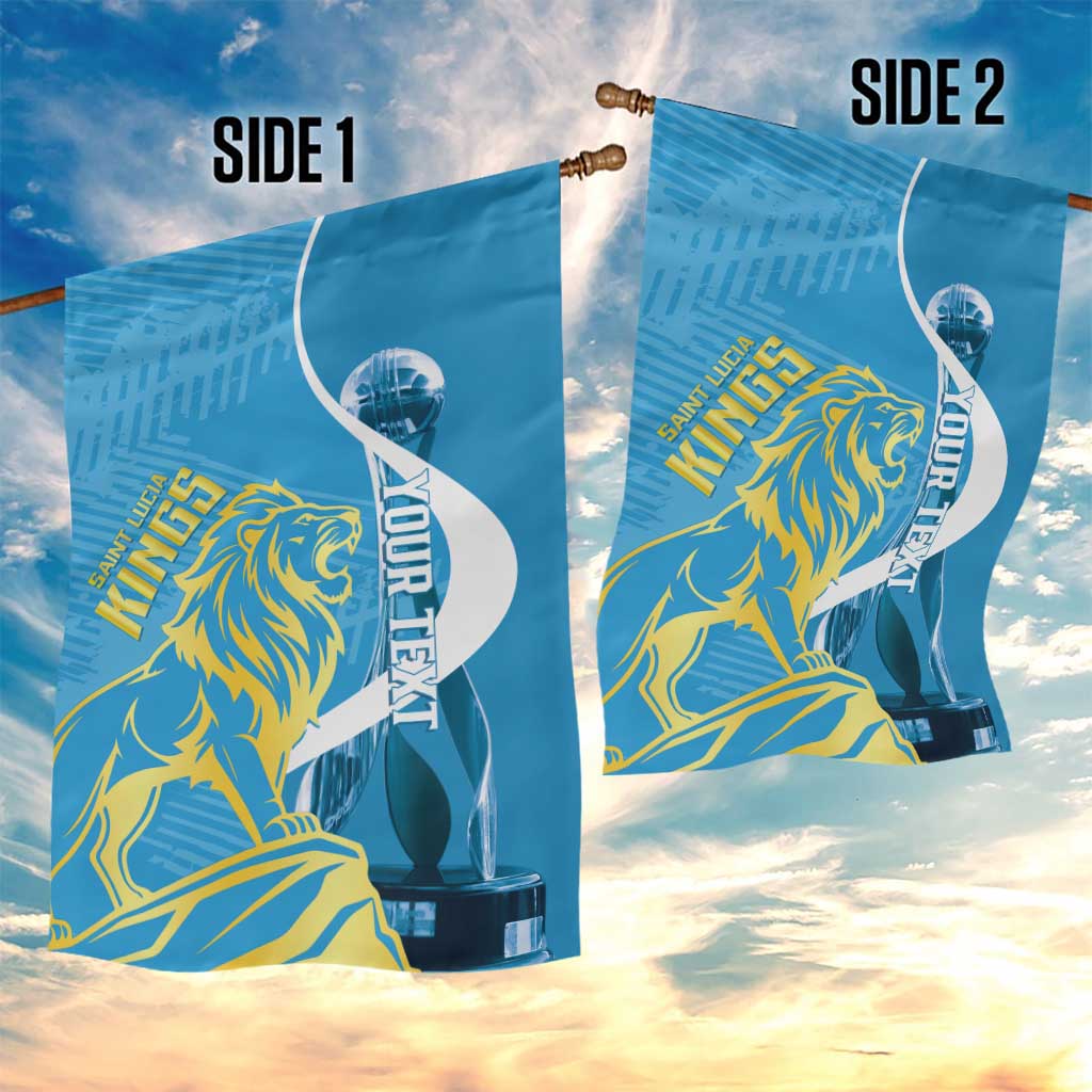 Saint Lucia Kings Cricket Custom Garden Flag 2025 2nd Champions Back To Back - Wonder Print Shop
