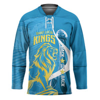 Saint Lucia Kings Cricket Custom Hockey Jersey 2025 2nd Champions Back To Back - Wonder Print Shop