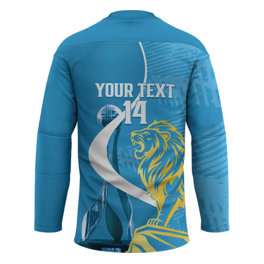 Saint Lucia Kings Cricket Custom Hockey Jersey 2025 2nd Champions Back To Back - Wonder Print Shop