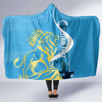 Saint Lucia Kings Cricket Custom Hooded Blanket 2025 2nd Champions Back To Back - Wonder Print Shop