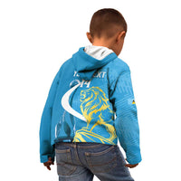 Saint Lucia Kings Cricket Custom Kid Hoodie 2025 2nd Champions Back To Back - Wonder Print Shop