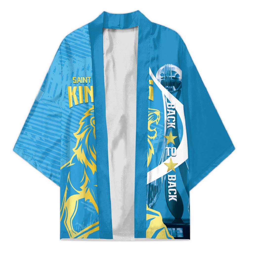 Saint Lucia Kings Cricket Custom Kimono 2025 2nd Champions Back To Back - Wonder Print Shop