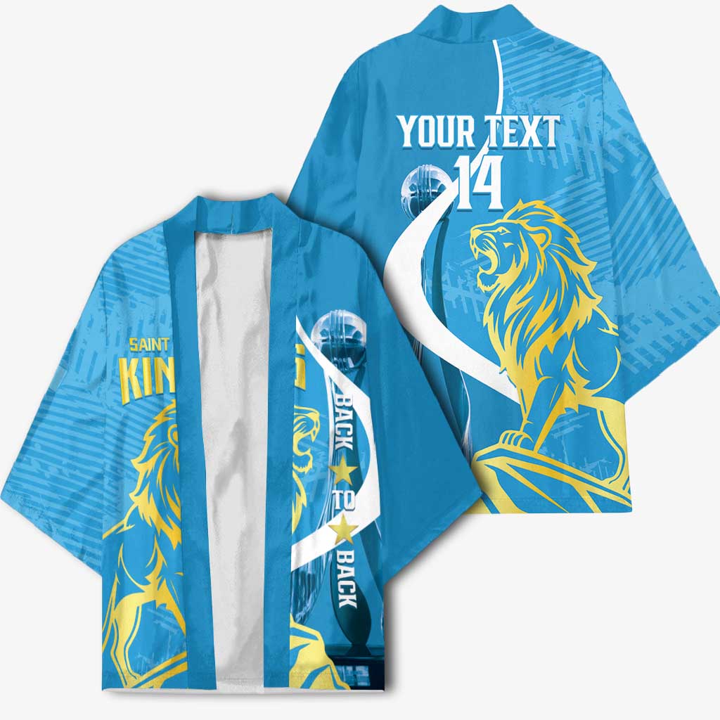 Saint Lucia Kings Cricket Custom Kimono 2025 2nd Champions Back To Back - Wonder Print Shop